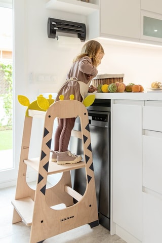 Tour d'observation en bois girafe - Dès 18 mois