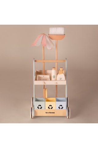 Chariot de ménage en bois - Dès 2 ans