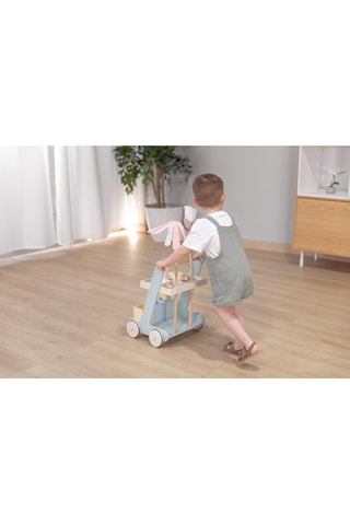 Chariot de ménage en bois - Dès 2 ans