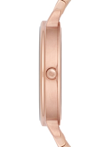 Montre à quartz en acier - Doré rose