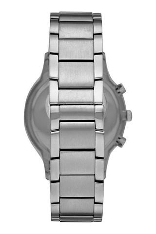 Montre à quartz en acier - Chronographe - Argenté et vert