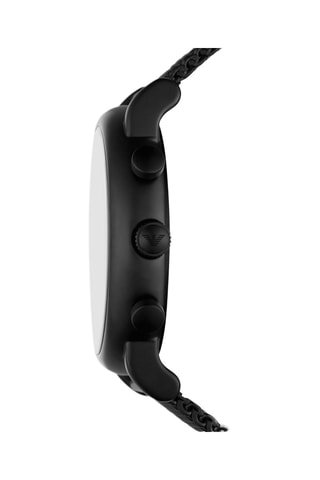 Montre à quartz en acier - Chronographe - Noir et vert