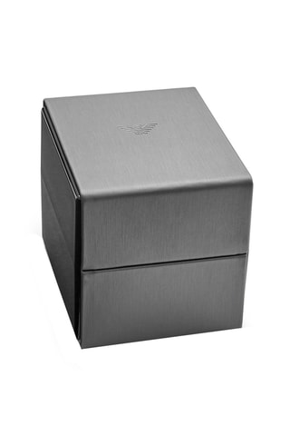 Montre à quartz en acier - Tachymètre et chronographe - Anthracite et bleu marine