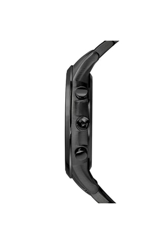 Montre à quartz en acier - Chronographe - Noir