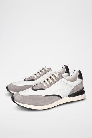 Nappaleren sneakers Rocco- Donkergrijs