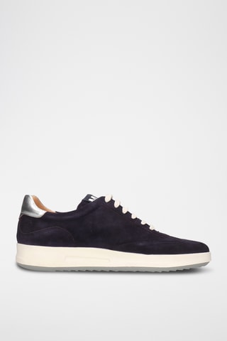 Nubuck Sneakers Luca 1 - Marineblauw