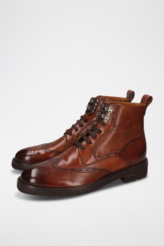 Splitleren enkellaarzen Tresor Bruin