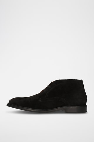 Nubuck enkellaarzen Felix- Zwart