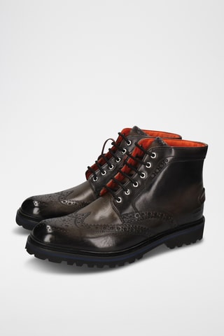 Splitleren enkellaarzen Pierce- Zwart