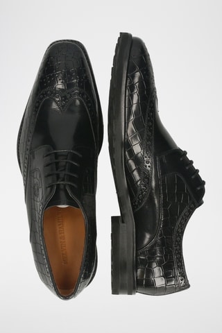 Leren Brogues Flynn- Zwart
