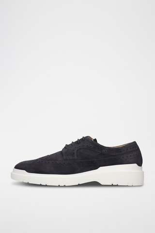 Leren Derby’s - Marineblauw