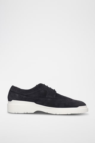 Leren Derby’s - Marineblauw