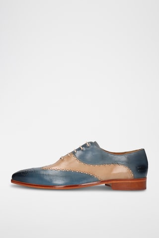 Leren Brogues Lance 41- Marineblauw