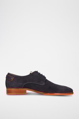 Nubuck Derby’s Bond- Marineblauw en Oranje