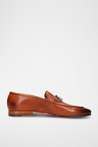 Leren mocassins Clive 1 Camel