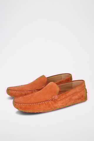 Nubuck Mocassins Nelson- Oranje