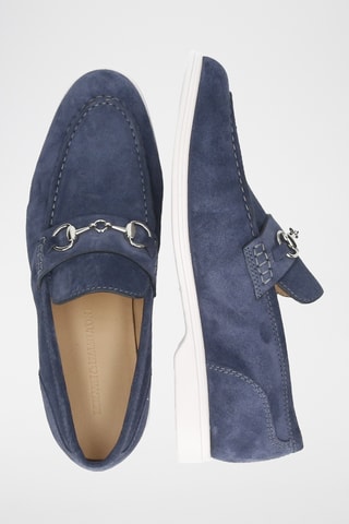 Mocassins van nubuck Earl Marineblauw