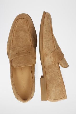 Mocassins van nubuck Corentin Camel