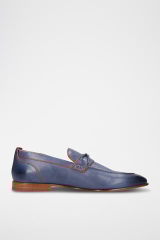 Leren mocassins Santo Marineblauw