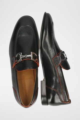 Leren mocassins Santo Zwart