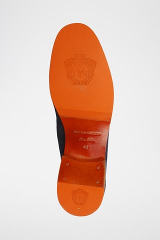 Nubuck Mocassins Clive 20- Marineblauw