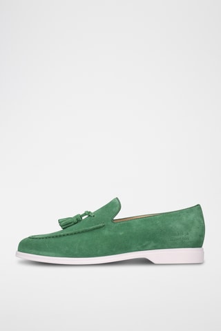 Nubuck Mocassins Earl 29 Zeegroen