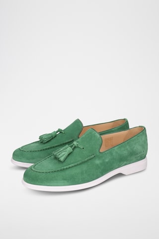 Nubuck Mocassins Earl 29 Zeegroen