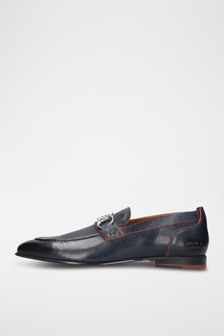 Leren mocassins Santo Marineblauw