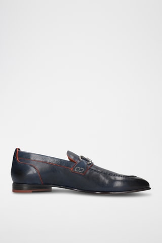 Leren mocassins Santo Marineblauw