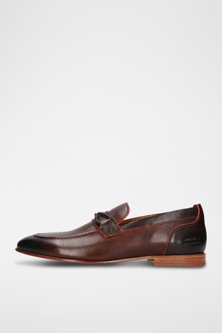 Leren mocassins Santo Bruin