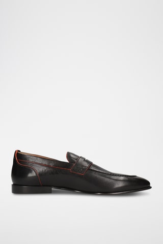 Leren mocassins Santo Zwart