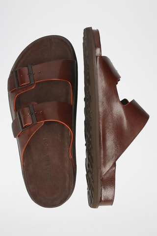 Leren Muiltjes Maxel- Bruin