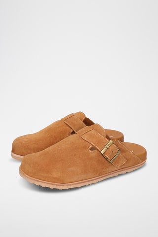 Nubuck clogs Ken-- Camel