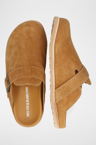 Nubuck clogs Ken-- Camel