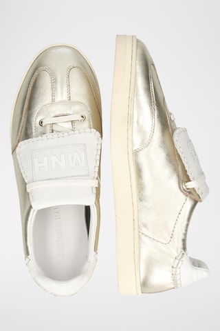 Leren Sneakers Milani- Zilverkleurig