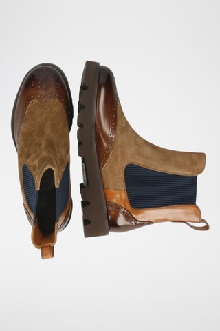 Splitleren Chelsea enkellaarzen Jade- Bruin