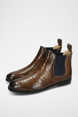 Leren Chelsea Enkellaarzen Susan- Lichtbruin