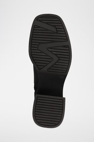 Leren enkellaarzen Paisley- Zwart