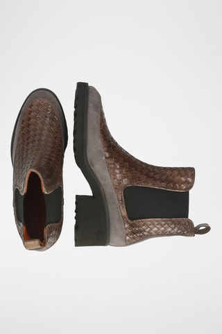 Leren Chelsea enkellaarzen Abigail- Bruin