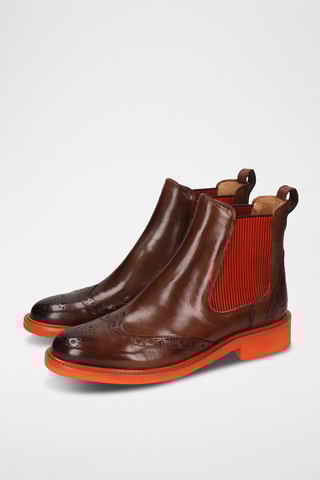 Splitleren Chelsea enkellaarzen Selina- Bruin