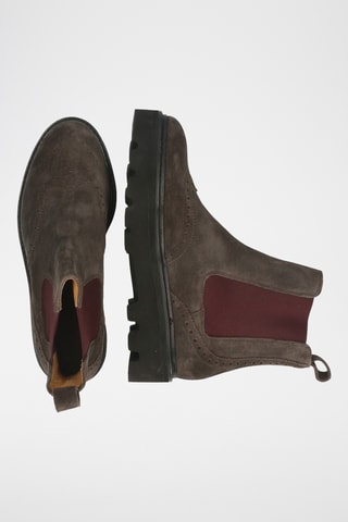 nubuck Chelsea Enkellaarzen Sally- Donkergrijs