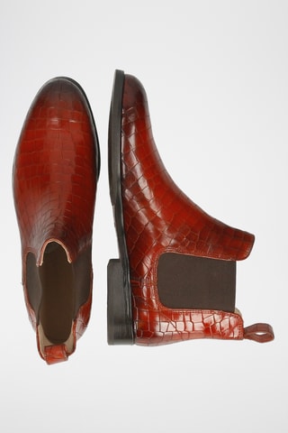 Leren Chelsea Enkellaarzen Susan- Bruin