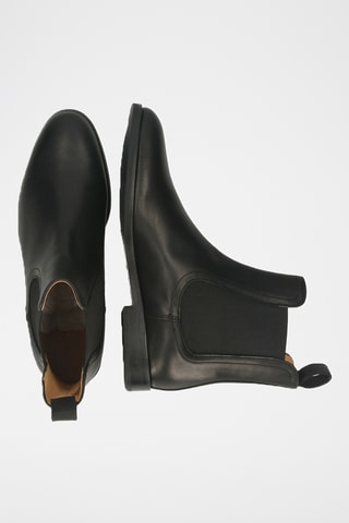 Leren Chelsea Enkellaarzen Susan- Zwart