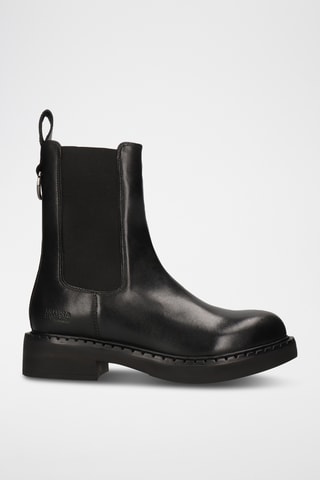 Splitleren Chelsea enkellaarzen Pia- Zwart