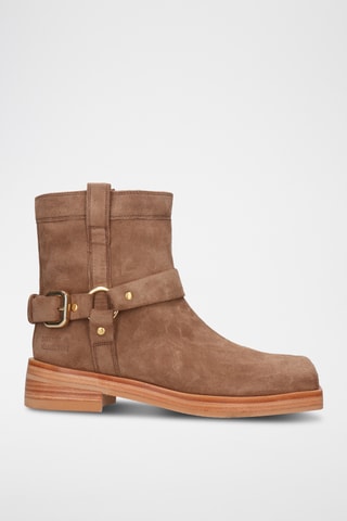 Nubuck Enkellaarzen Eliana - Lichtbruin