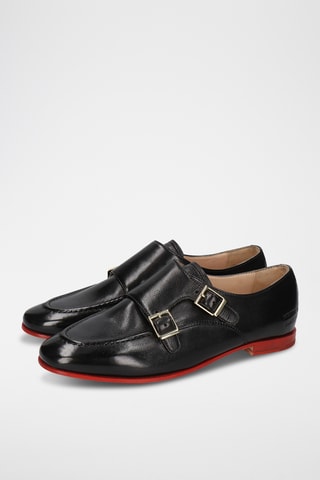 Leren Derby's met gesp Scarlett 68- Zwart