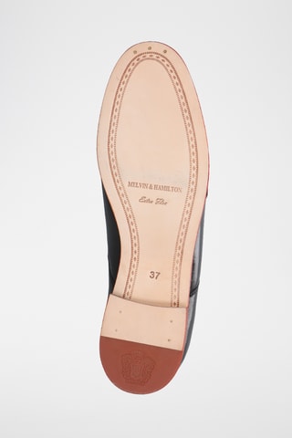 Leren Derby's met gesp Scarlett 68- Zwart