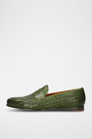 Leren mocassins Julietta- Groen