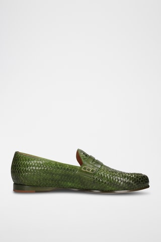 Leren mocassins Julietta- Groen
