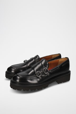 Leren mocassins Regine- Zwart